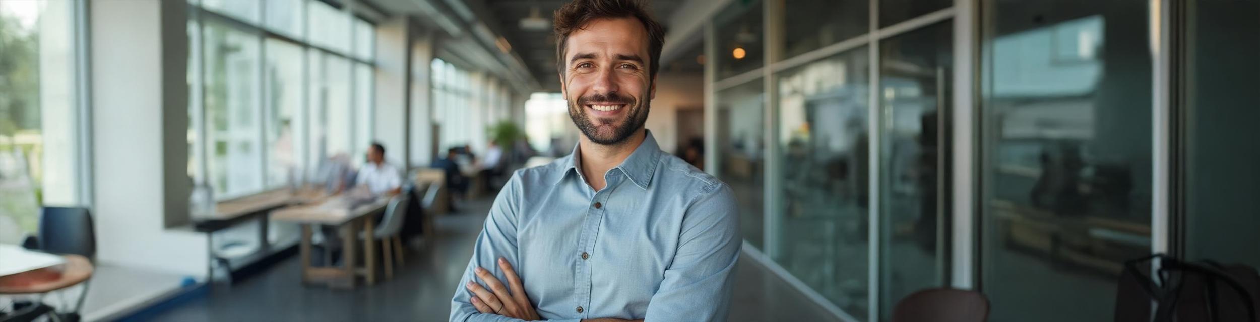 hispanic man brown hair public relations